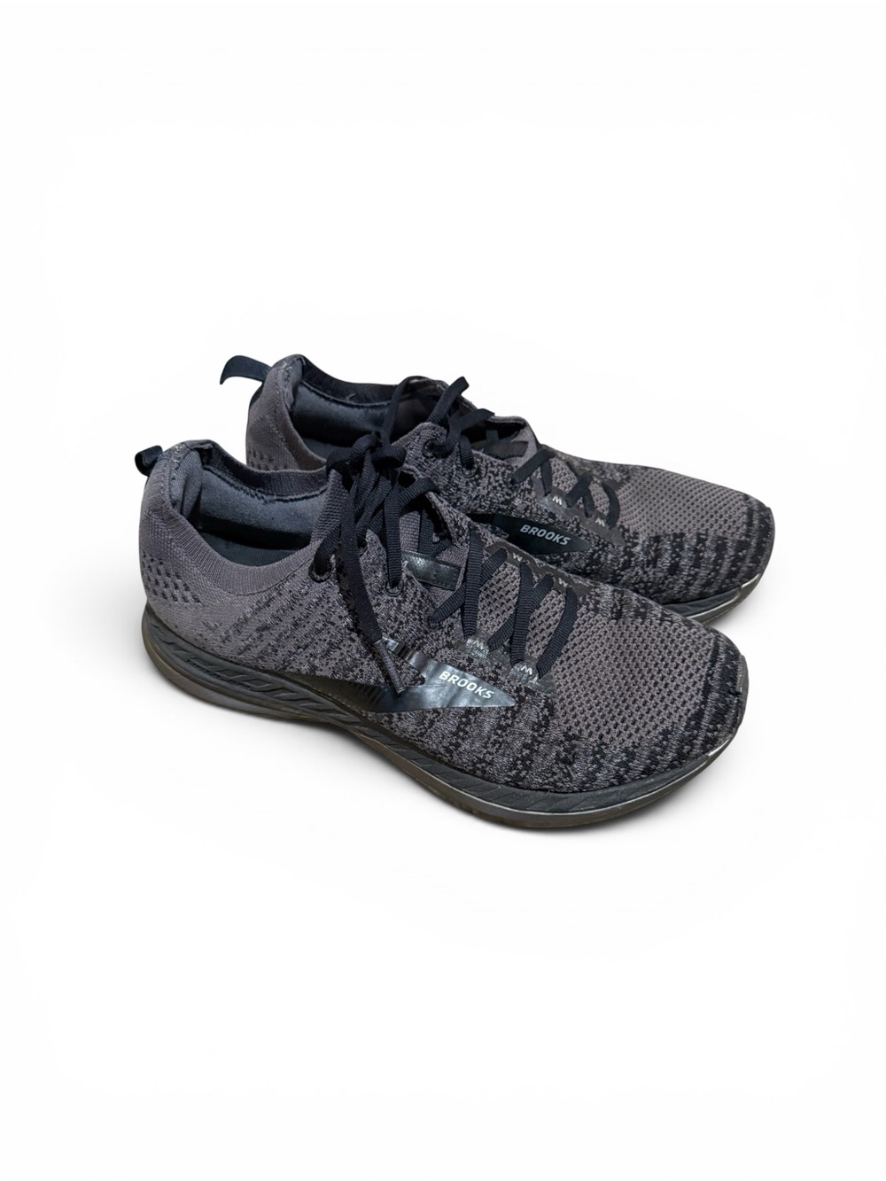 Brooks Bedlam 3 Men's Running Shoes Gray Black Knit Sneakers Size 10 Medium D